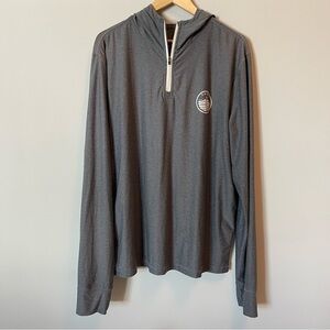 Vuori Men's Uluwatu Water Hoodie Long-sleeve XL/XXL 1/4 zip pullover Grey